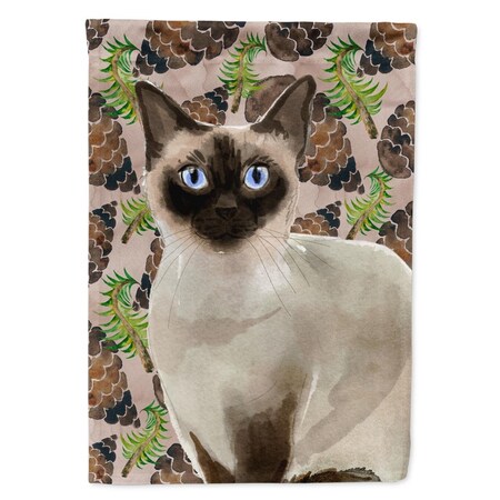 Carolines Treasures Siamese Pine Cones Flag Canvas House Size CK3099CHF